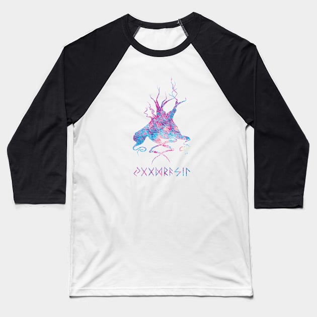 Yggdrasil Baseball T-Shirt by EGGnTEDDY